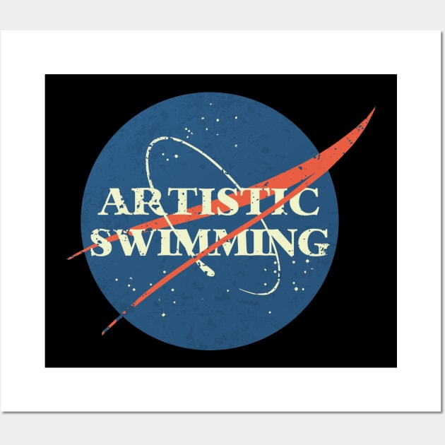 Artistic Swimming Space Vintage Wall Art by orlumbustheseller